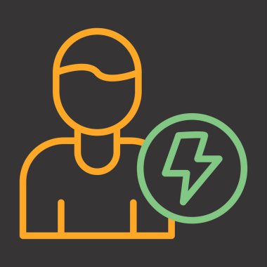 Elektrik prizi vektör simgesi. biçim iki renkli düz sembol, gri ve cyan renkler, yuvarlak açılar, beyaz arkaplan.