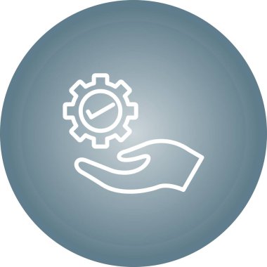 dişli simgesinin vektör illüstrasyonu