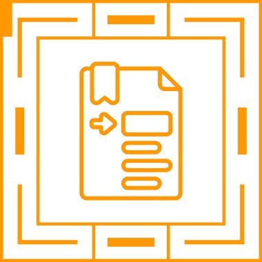 Dizin web simgesi basit illüstrasyon