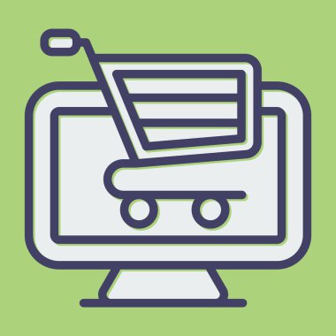 Bilgisayar web simge vektör çizim