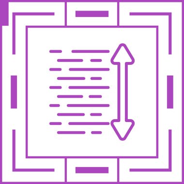 Modern bir simge tasarımının vektör illüstrasyonu