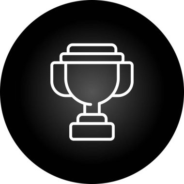 Kupa ikonu. vektör illüstrasyonu