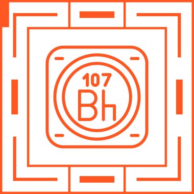 Kimyasal metal işareti ağ basit illüstrasyon