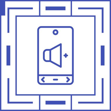 Vektör telefon simgesi, illüstrasyon