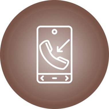 Telefon simgesi vektör illüstrasyonu