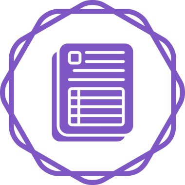 Belgenin vektör illüstrasyonu