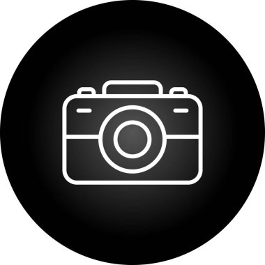 Kamera. Web simgesi basit illüstrasyon
