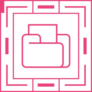 dosya dizinleri simgesi, vektör illüstrasyonu 