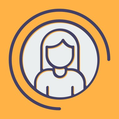 kadın profil simgesi