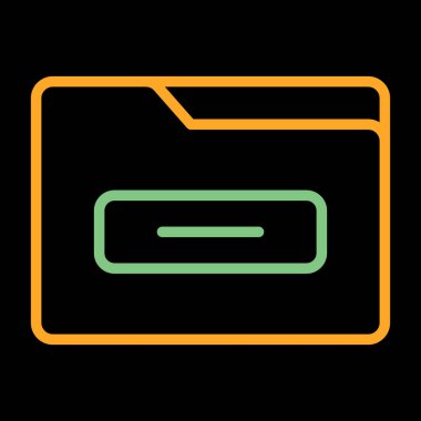 dosya dizinleri simgesi, vektör illüstrasyonu 