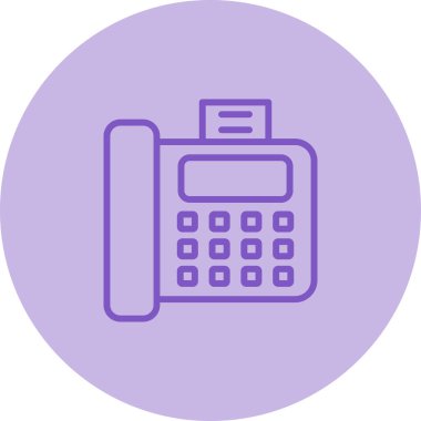 Telefonunuz var. Web simgesi basit illüstrasyon