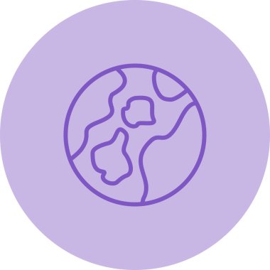 Küre. Web simgesi basit illüstrasyon