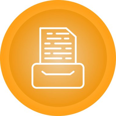 Belge. Web simgesi basit illüstrasyon