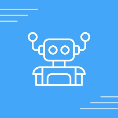 robot web simgesi vektör illüstrasyonu