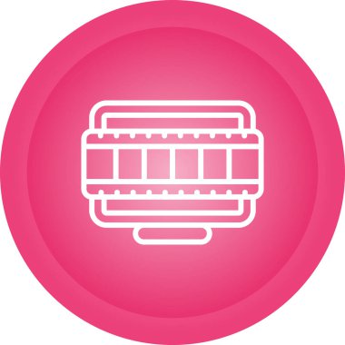 Masaüstü Bilgisayar Web simgesi vektör çizimi