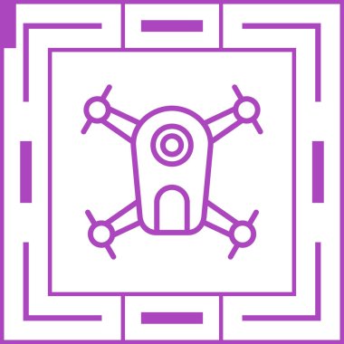 Drone web simge vektör çizim 