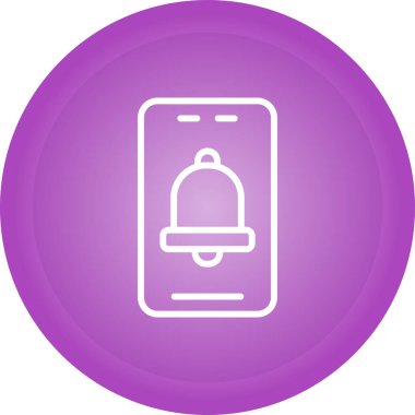 Benzersiz akıllı telefon vektör çizgisi simgesi