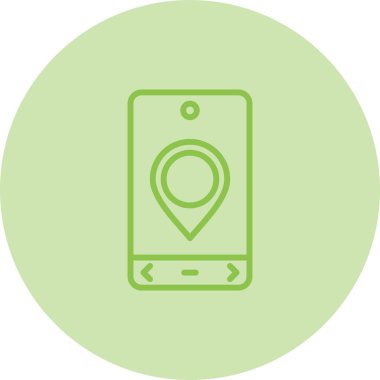 GPS harita iğnesi. Web simgesi