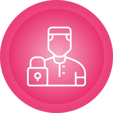 Maskeli bir adamın vektör çizimi