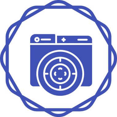 kamera simgesi vektör illüstrasyonu