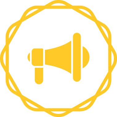 Hoparlör. Web simgesi basit illüstrasyon