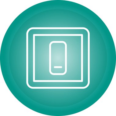 Eşsiz Telefon Vektör Satırı Simgesi