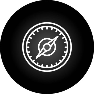 pusula simgesi web basit illüstrasyon