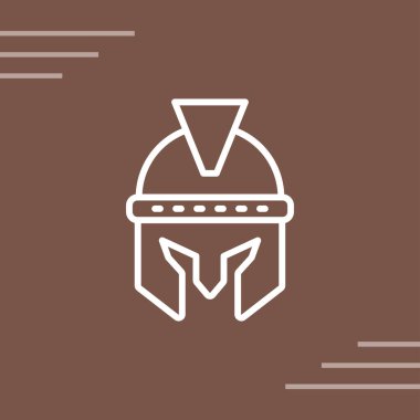 Kalkan ve miğferin vektör simgesi