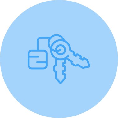 anahtar simge vektör illüstrasyonu