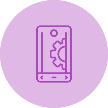 akıllı telefon web simgesi vektör çizimi