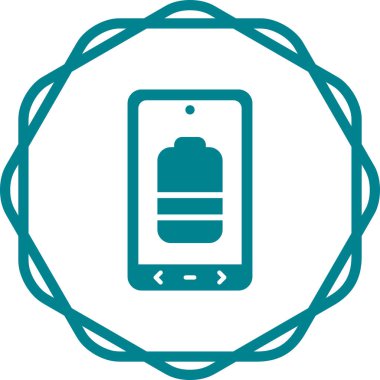 Akıllı telefon. Web simgesi basit illüstrasyon