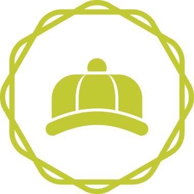 Şapka simgesinin vektör illüstrasyonu