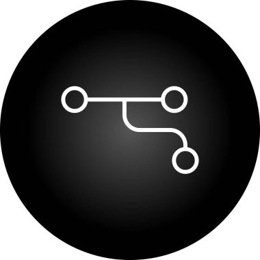 Beyaz arkaplanda çip simgesi