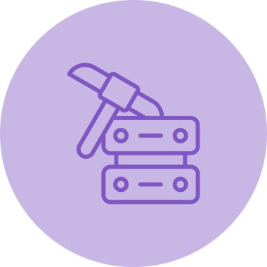 Boya fırçası simgesinin vektör illüstrasyonu