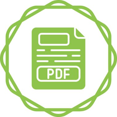 pdf dosya biçimi vektör illüstrasyonuName