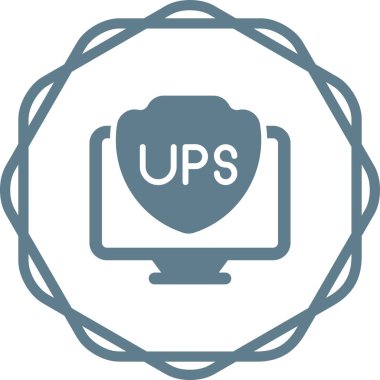 UPS web simgesi vektör illüstrasyonu 