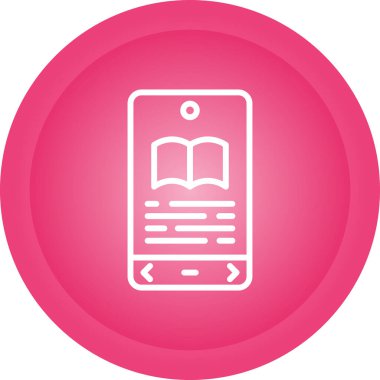 Kitap Kabartma Çemberi Vektör Simgesi Tasarımı