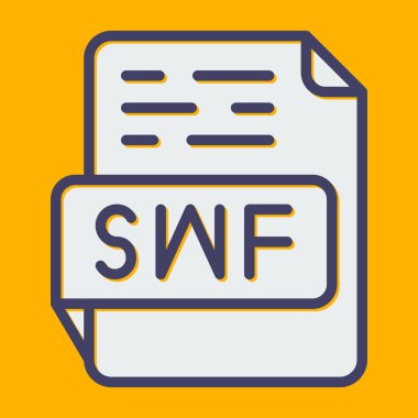 dosya biçimi simgesi, vektör illüstrasyonu