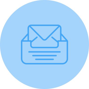 zarf web simgesi, vektör illüstrasyonu 