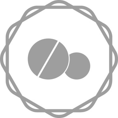 haplar web simgesi vektör illüstrasyonu 