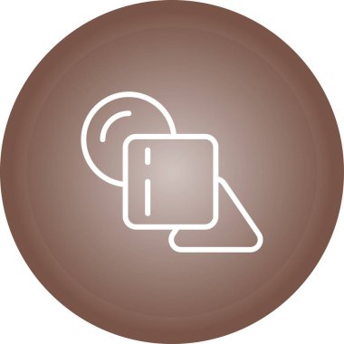 Geometrik web simgesi vektör çizimi