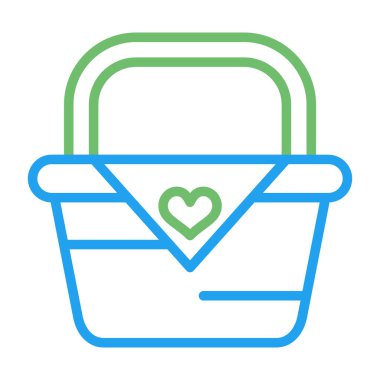 Sepet Simgesi vektör illüstrasyonu