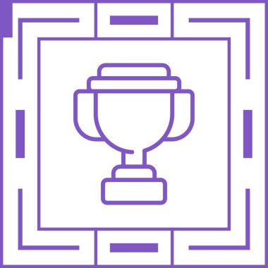 Kupa ikonu. vektör illüstrasyonu