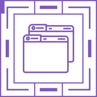 Windows web simgesi vektör çizimi