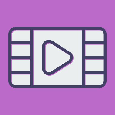 Video oynatıcı tasarımı, vektör illüstrasyonu 10 grafik