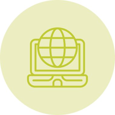 Modern simgenin vektör illüstrasyonu