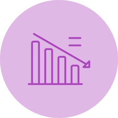 grafik simgesinin vektör illüstrasyonu