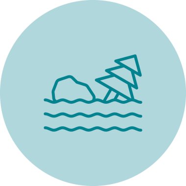 Modern simgenin vektör illüstrasyonu