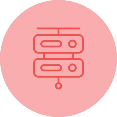 sunucu web simgesi vektör illüstrasyonu