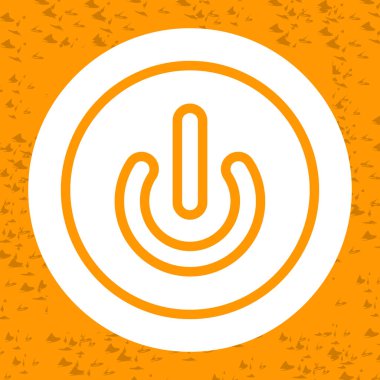 Modern bir Güç Düğmesi simgesinin vektör çizimi 
